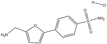 4-[5-(AMINOMETHYL)-2-FURYL]BENZENESULFONAMIDE HYDROCHLORIDE Struktur