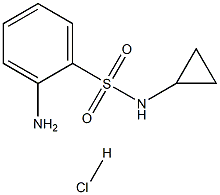 2-AMINO-N-CYCLOPROPYLBENZENESULFONAMIDE HYDROCHLORIDE Struktur