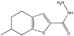 6-METHYL-4,5,6,7-TETRAHYDRO-1-BENZOTHIOPHENE-2-CARBOHYDRAZIDE Struktur