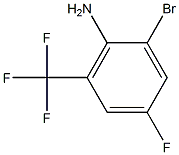 2-BROMO-4-FLUORO-6-(TRIFLUOROMETHYL)ANILINE 97% Struktur