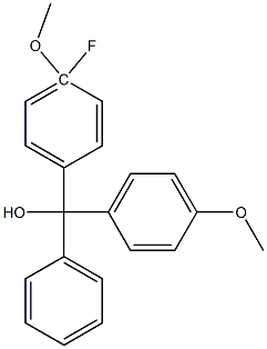 4,4''-DIMETHOXY-4''-FLUOROTRITYL ALCOHOL 95% Struktur