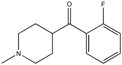 (2-Fluoro-phenyl)-(1-methyl-piperidin-4-yl)-methanone Struktur