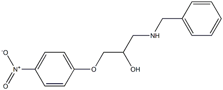 1-Benzylamino-3-(4-nitro-phenoxy)-propan-2-ol Struktur