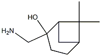 2-Aminomethyl-6,6-dimethyl-bicyclo[3.1.1]heptan-2-ol Struktur