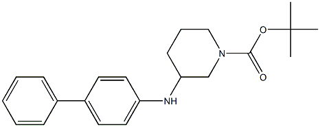 3-(Biphenyl-4-ylamino)-1-Boc-piperidine Struktur