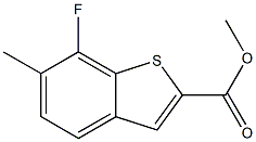 7-FLUORO-6-METHYL-BENZO[B]THIOPHENE-2-CARBOXYLIC ACID METHYL ESTER Struktur