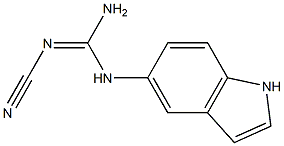 (Z)-2-CYANO(1H-INDOL-5-YL)GUANIDINE Struktur