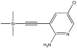 5-CHLORO-3-((TRIMETHYLSILYL)ETHYNYL)PYRIDIN-2-AMINE Struktur