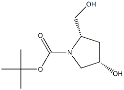 1-BOC-CIS-4-HYDROXY-L-PROLINOL Struktur