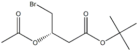 T-BUTYL (S)-3-ACETOXY-4-BROMOBUTANOATE Struktur