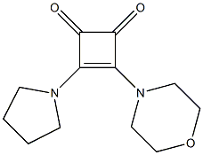 3-MORPHOLINO-4-PYRROLIDINO-3-CYCLOBUTENE-1,2-DIONE Struktur