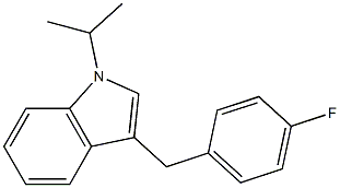 3-(4-FLUOROBENZYL)-1-(1-METHYLETHYL)INDOLE Struktur