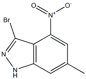 3-BROMO-6-METHYL-4-NITROINDAZOLE Struktur