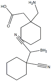 1-Cyanocyclohexaneacetonitrile(ForGabapentin) Struktur