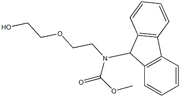 5-(9-Fluorenylmethyloxycarbonyl-amino)-3-oxa-1-pentanol Struktur