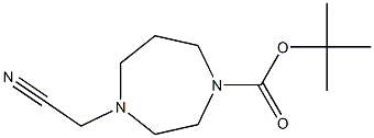 TERT-BUTYL4-(CYANOMETHYL)-1,4-DIAZEPANE-1-CARBOXYLATE Struktur