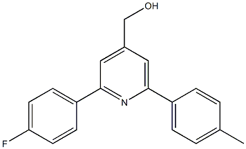 (2-(4-fluorophenyl)-6-p-tolylpyridin-4-yl)methanol Struktur