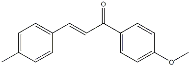 (E)-1-(4-methoxyphenyl)-3-p-tolylprop-2-en-1-one Struktur