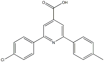 2-(4-chlorophenyl)-6-p-tolylpyridine-4-carboxylic acid Struktur