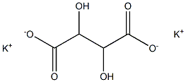 DL-Potassium tartrate Struktur