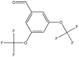 3,5-bis(trifluoromethoxy)benzaldehyde Struktur