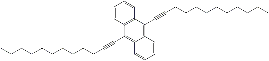 9,10-DIDODEC-1-YNYLANTHRACENE Struktur