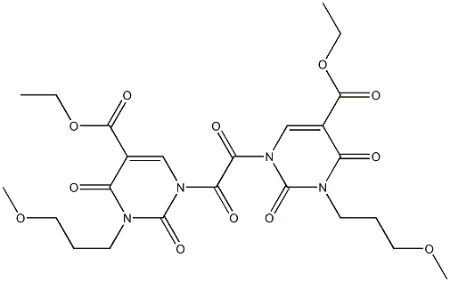 N,N''-OXALYLBIS[3-(3-METHOXYPROPYL)-5-CARBETHOXYURACIL] Struktur