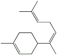 (5Z)-2-methyl-6-(4-methyl-1-cyclohex-3-enyl)hepta-2,5-diene Struktur