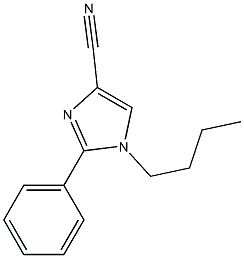 1-BUTYL-2-PHENYL-1H-IMIDAZOLE-4-CARBONITRILE Struktur