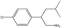 2-(4-CHLOROPHENYL)-4-METHYLPENTAN-1-AMINE Struktur