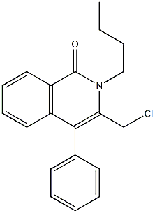 2-BUTYL-3-(CHLOROMETHYL)-4-PHENYLISOQUINOLIN-1(2H)-ONE Struktur