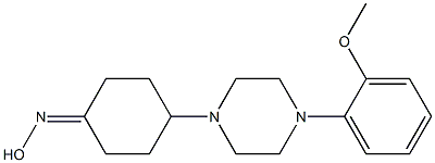 4-[4-(2-METHOXY-PHENYL)-PIPERAZIN-1-YL]-CYCLOHEXANONE OXIME Struktur