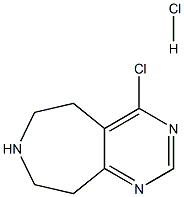 4-CHLORO-6,7,8,9-TETRAHYDRO-5H-PYRIMIDO[4,5-D]AZEPINE HYDROCHLORIDE Struktur