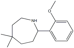 5,5-DIMETHYL-2-(2-METHOXYPHENYL)AZEPANE Struktur