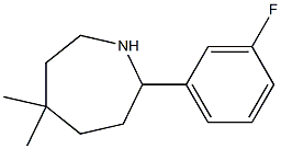 5,5-DIMETHYL-2-(3-FLUOROPHENYL)AZEPANE Struktur