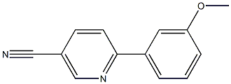 6-(3-METHOXYPHENYL)NICOTINONITRILE Struktur