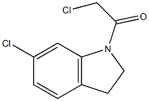 6-CHLORO-1-(CHLOROACETYL)INDOLINE Struktur