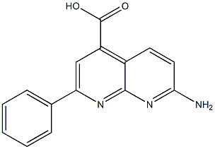 7-AMINO-2-PHENYL-1,8-NAPHTHYRIDINE-4-CARBOXYLIC ACID Struktur