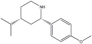 CIS-4-ISOPROPYL-2-(4-METHOXYPHENYL)PIPERIDINE Struktur