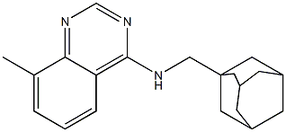 N-(ADAMANTAN-1-YLMETHYL)-8-METHYLQUINAZOLIN-4-AMINE Struktur