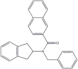 N-BENZYL-N-(2,3-DIHYDRO-1H-INDEN-2-YL)-2-NAPHTHAMIDE Struktur