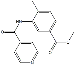 methyl 4-methyl-3-[(4-pyridylcarbonyl)amino]benzoate Struktur