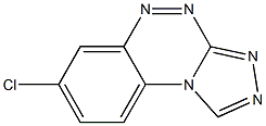 7-chlorobenzo[e][1,2,4]triazolo[3,4-c][1,2,4]triazine Struktur