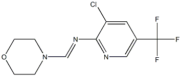 N2-morpholinomethylidene-3-chloro-5-(trifluoromethyl)pyridin-2-amine Struktur