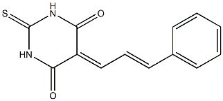 5-(3-phenylprop-2-enylidene)-2-thioxohexahydropyrimidine-4,6-dione Struktur