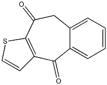 9,10-dihydro-4H-benzo[4,5]cyclohepta[b]thiophene-4,10-dione Struktur