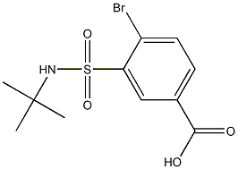 4-bromo-3-[(tert-butylamino)sulfonyl]benzoic acid Struktur