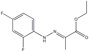 ethyl 2-[2-(2,4-difluorophenyl)hydrazono]propanoate Struktur