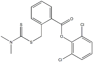 2,6-dichlorophenyl 2-({[(dimethylamino)carbothioyl]thio}methyl)benzoate Struktur