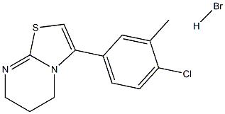 3-(4-chloro-3-methylphenyl)-6,7-dihydro-5H-pyrimido[2,1-b][1,3]thiazole hydrobromide Struktur